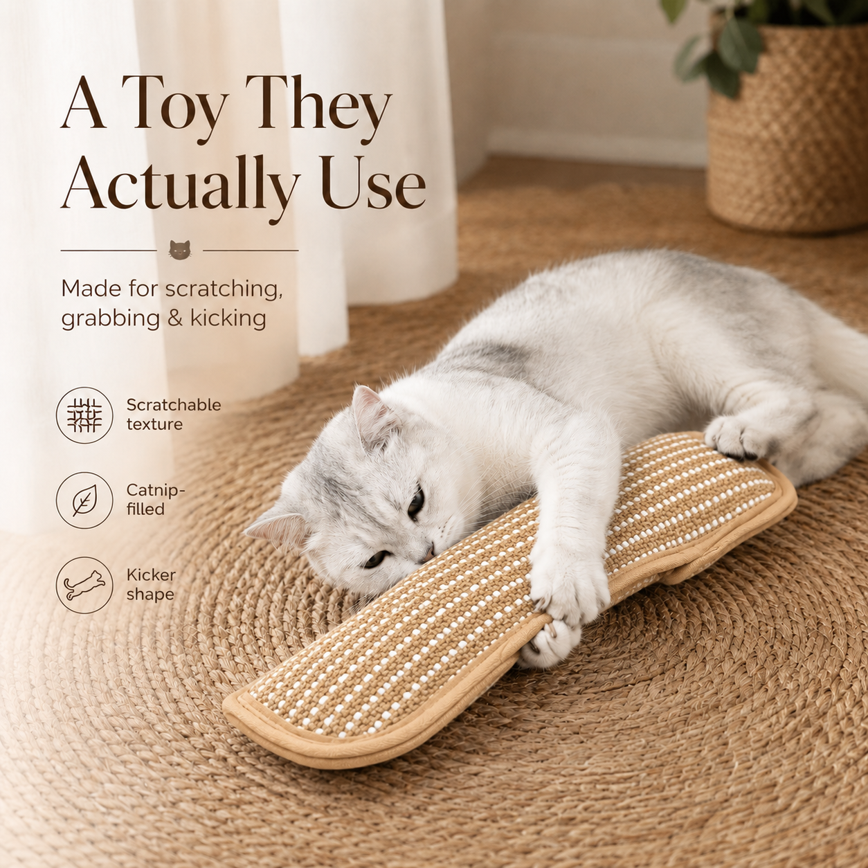 KickPurr™ Catnip Pillow