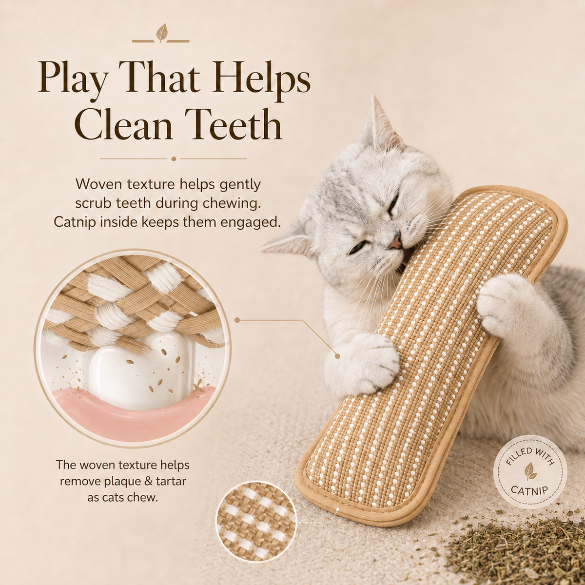 KickPurr™ Catnip Pillow