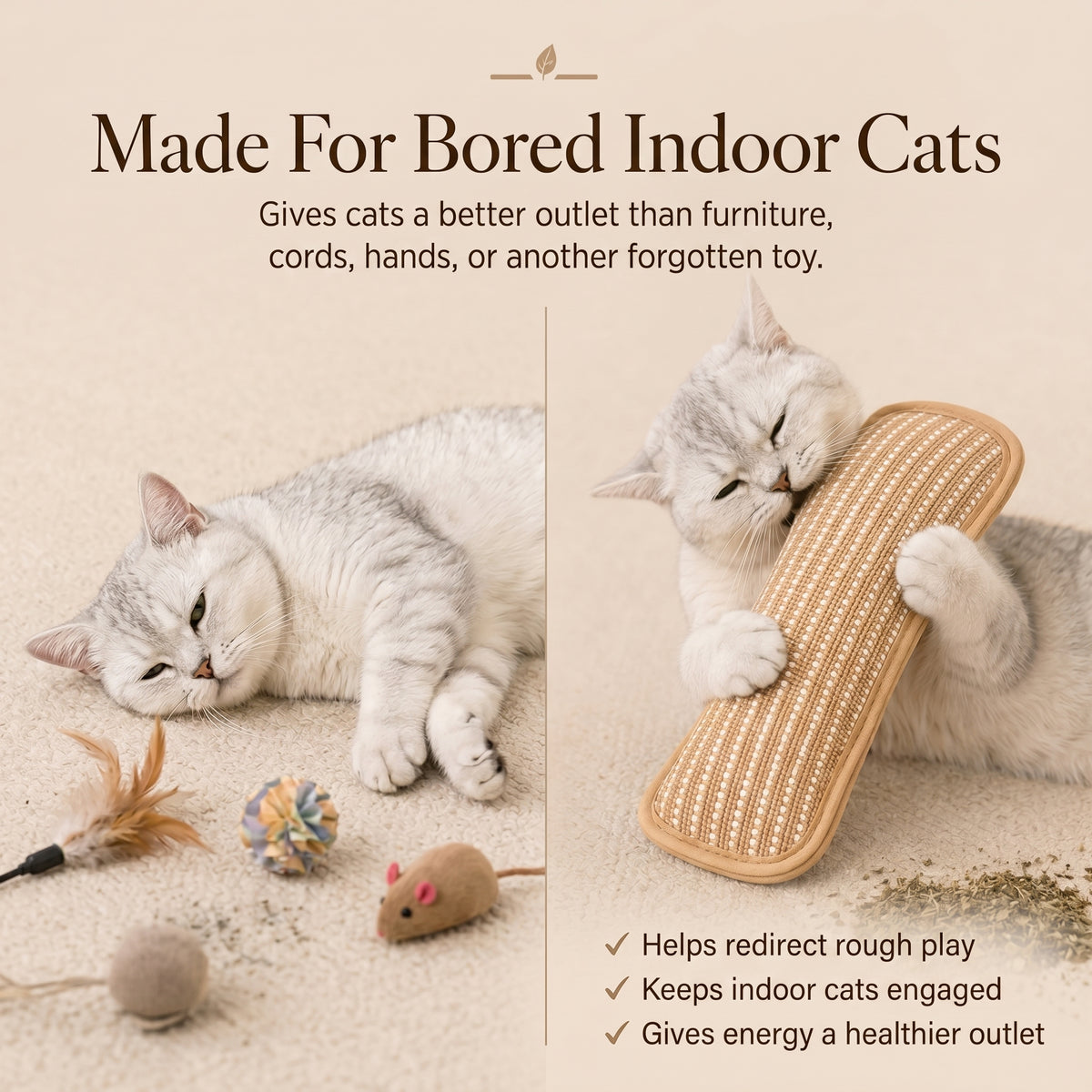 KickPurr™ Catnip Pillow